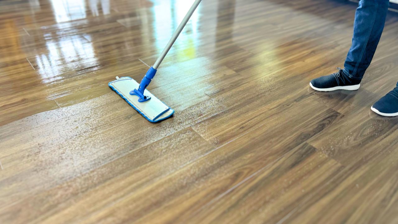 What is the best way to clean luxury vinyl flooring?