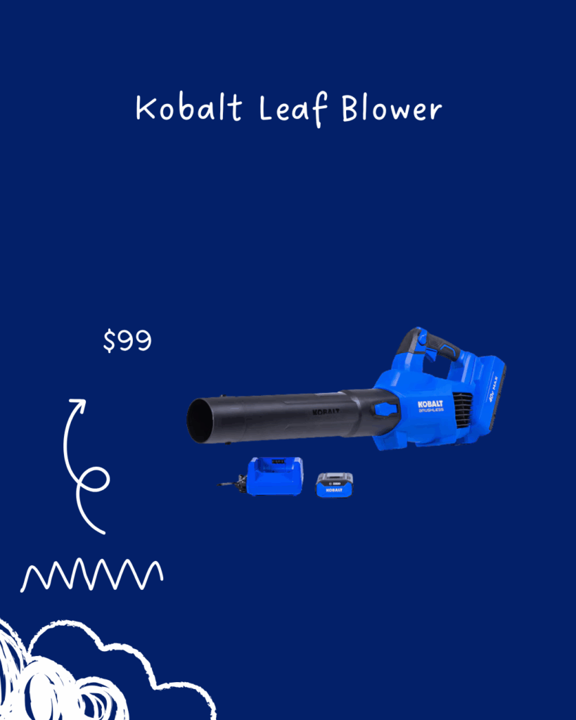 kobalt leaf blower $99