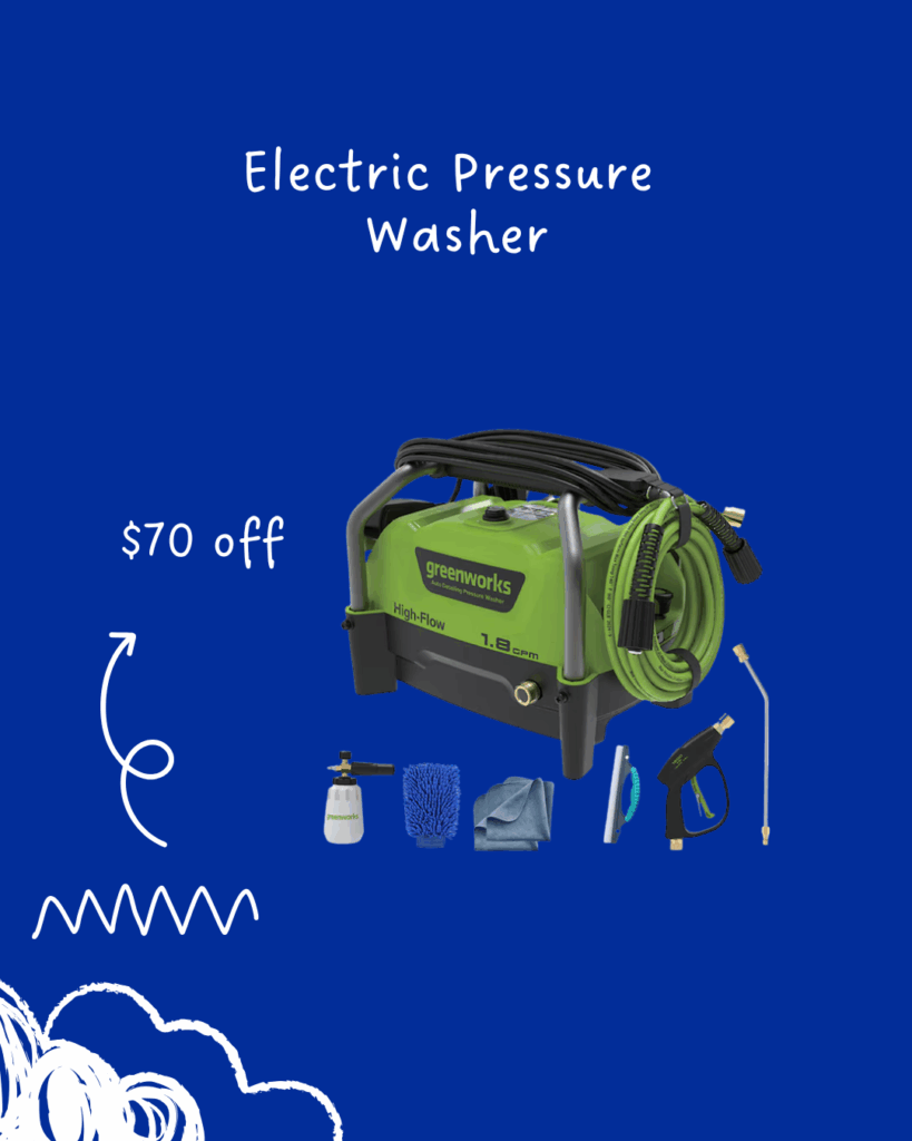 electric pressure washer $70 off