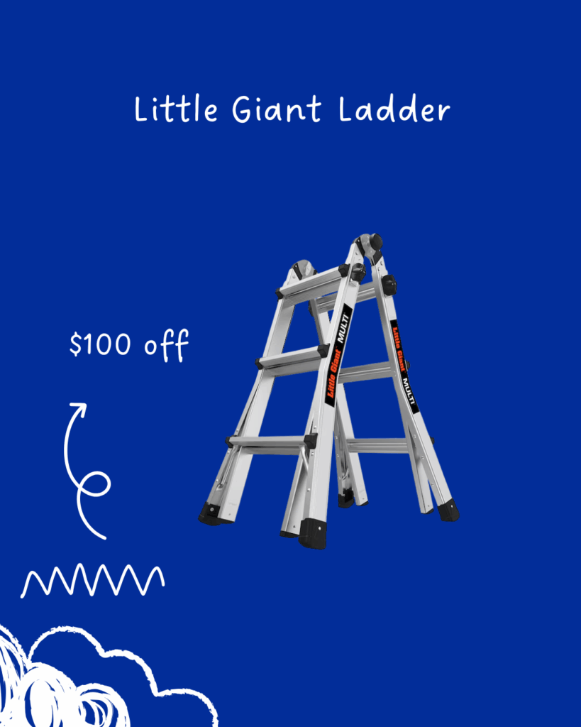 little giant ladder $100 off